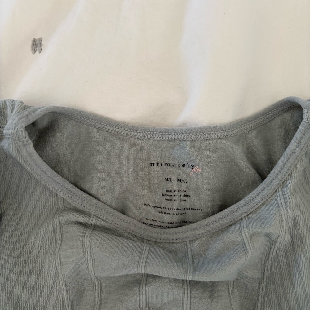Free People Light Gray Bodysuit - Picture 6 of 9